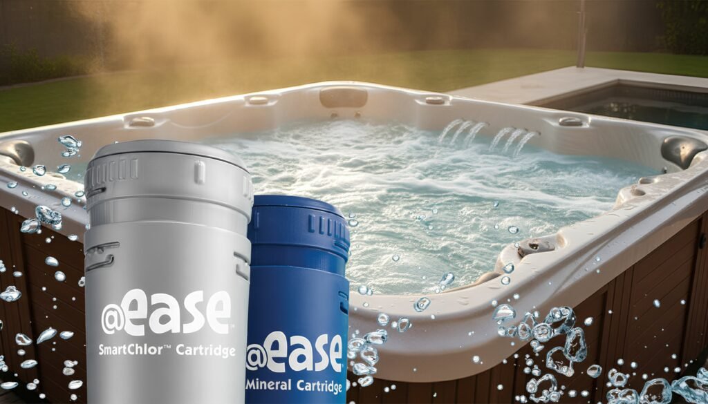 FROG @Ease review - floating SmartChlor sanitizer system in hot tub