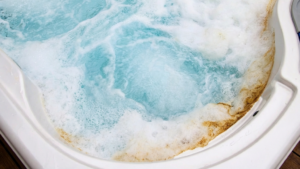 Hot Tub Biofilm being purged