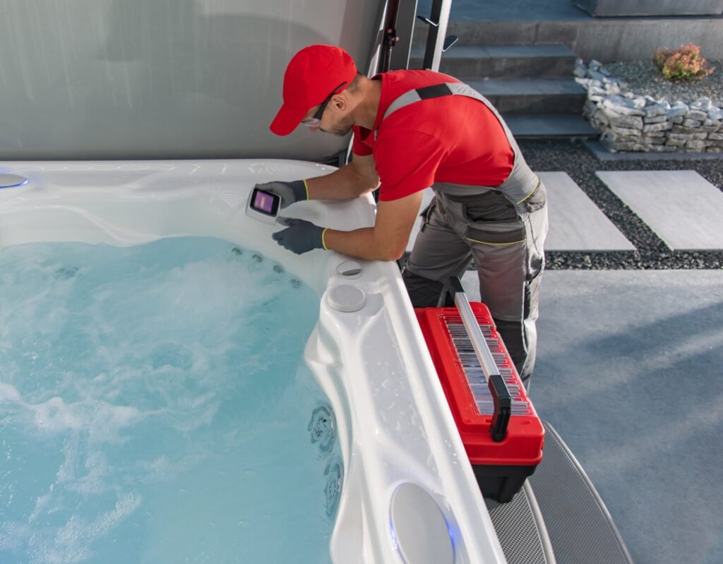 water testing by a technician
