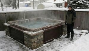 Why Winter Is the Best. Hot tub outdoors