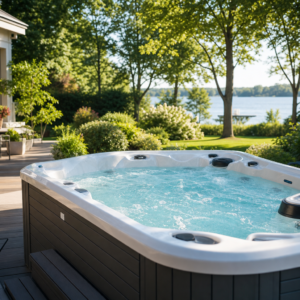 Image of a Hot Tub showing a nearby source of Phosphates