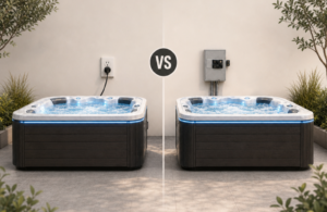 110V vs 220V Hot Tubs side by side