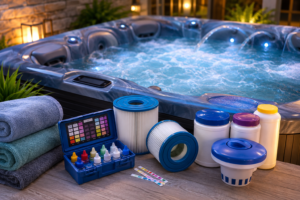 Weekly Hot Tub Maintenance Made Easy: Chlorine, Bromine, Salt & @Ease