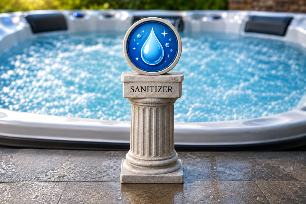 Water Balance. Sanitizer pillar